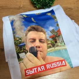 термонаклейка на футболку Россия