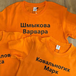 печать термонаклеек на одежду ФИ